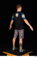  Max Dior black t shirt boxing shoes dressed grey shorts standing whole body 0014.jpg